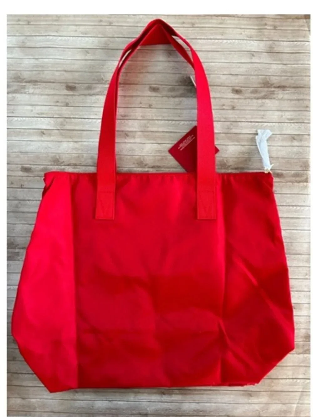 Nwt Victoria's Secret Valentines Day Red Packable Tote Overnight Weekend Bag